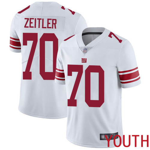 Youth New York Giants #70 Kevin Zeitler White Vapor Untouchable Limited Player Football NFL Jersey